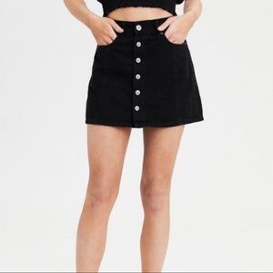 American Eagle black denim skirt